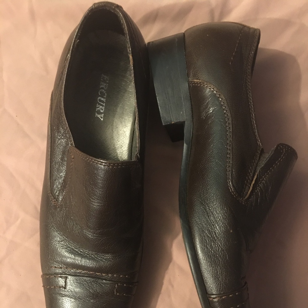 Mercury men’s brown leather loffer size 40